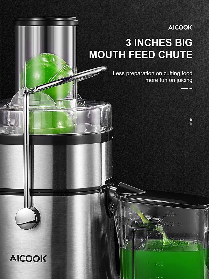 850W Juice Extractor with 5 Settings, Wide Mouth 3" Feed Chute Centrifugal Juicing Machine, BPA-Free - Rack To Door