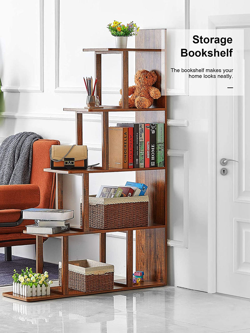 Ladder Corner Bookshelf, 5 Tier Ladder Shelf Ladder Bookcase