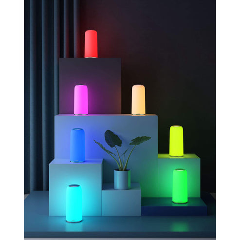 AUKEY Touch Control Table Lamp with RGB Colors & Warm White Light