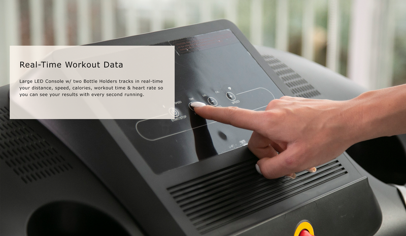 OVICX OS-TMILL-A2-S Manual Folding Treadmill with Bluetooth Connectivity