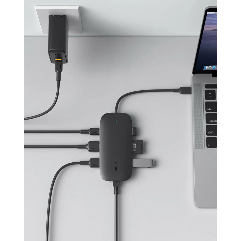 8-in-1 USB C Hub with Ethernet Port, 4K USB C to HDMI