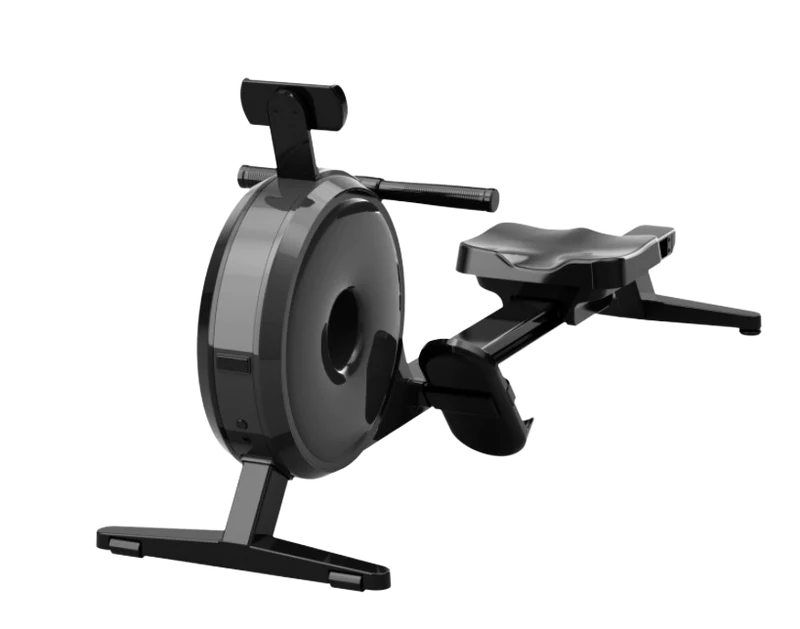 OVICX R200 Foldable Indoor Rowing Machine with Poly-V Belt Drive, Digital Display, and Integrated Smartphone Holder