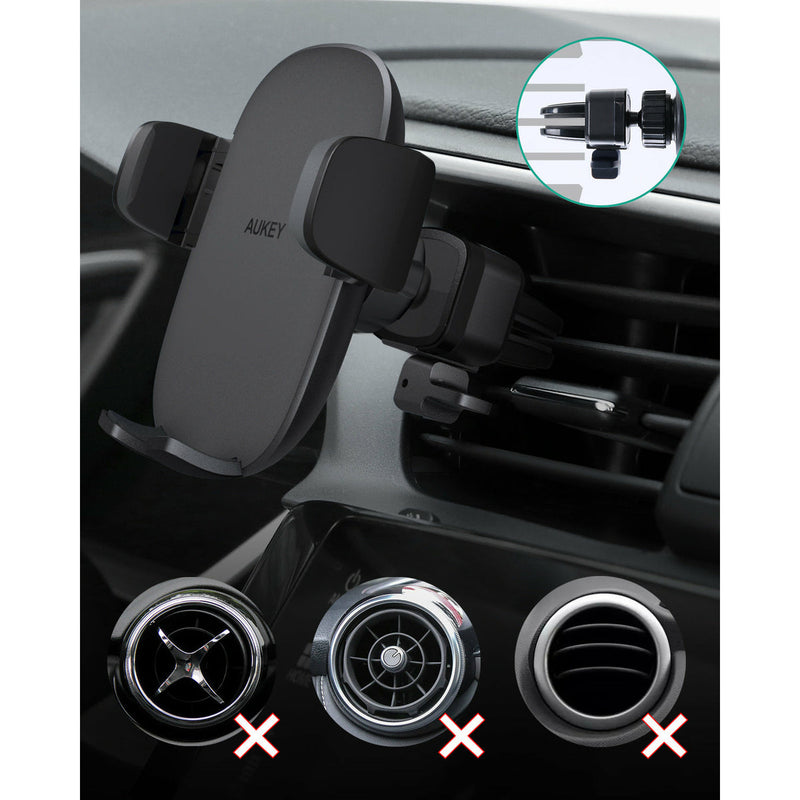 Car Mount Phone Holder Strong Suction Easy One Touch Lock/Release - Rack To Door