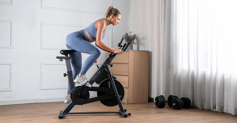 OVICX OS-EBIKE-Q100-C Magnetic Resistance Stationary Exercise Bike