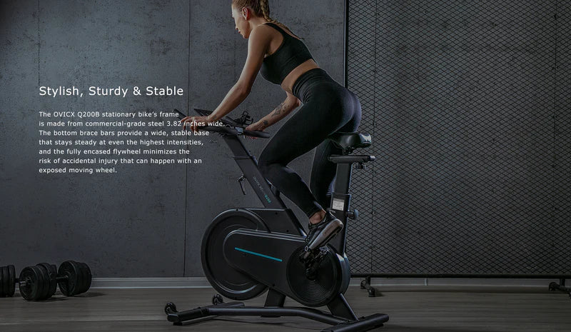 OVICX Q200S Magnetic Resistance Exercise Bike with Bluetooth
