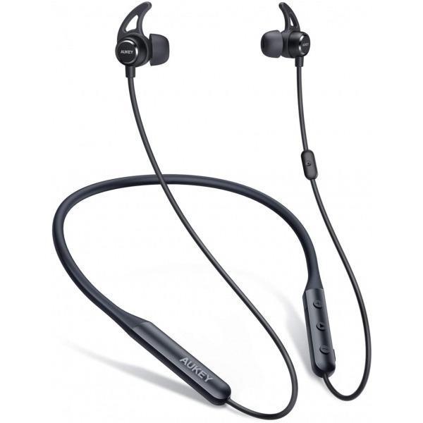 Aukey EP-B58 Neckband Bluetooth Wireless Headphones with Long Battery Life