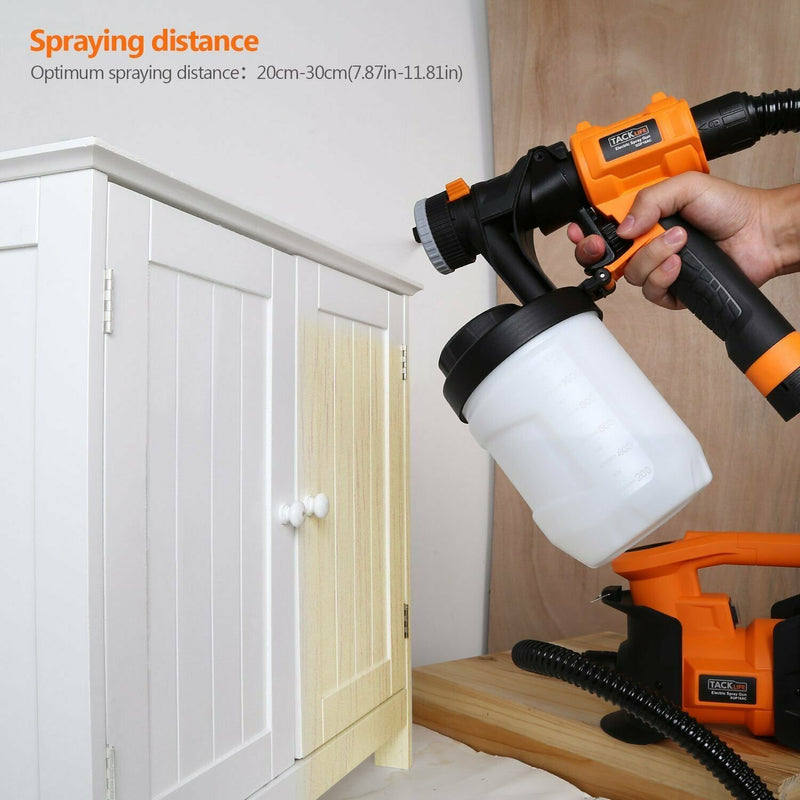 Professional HVLP Paint Sprayer with 3 Spray Patterns & Two Paint Canisters