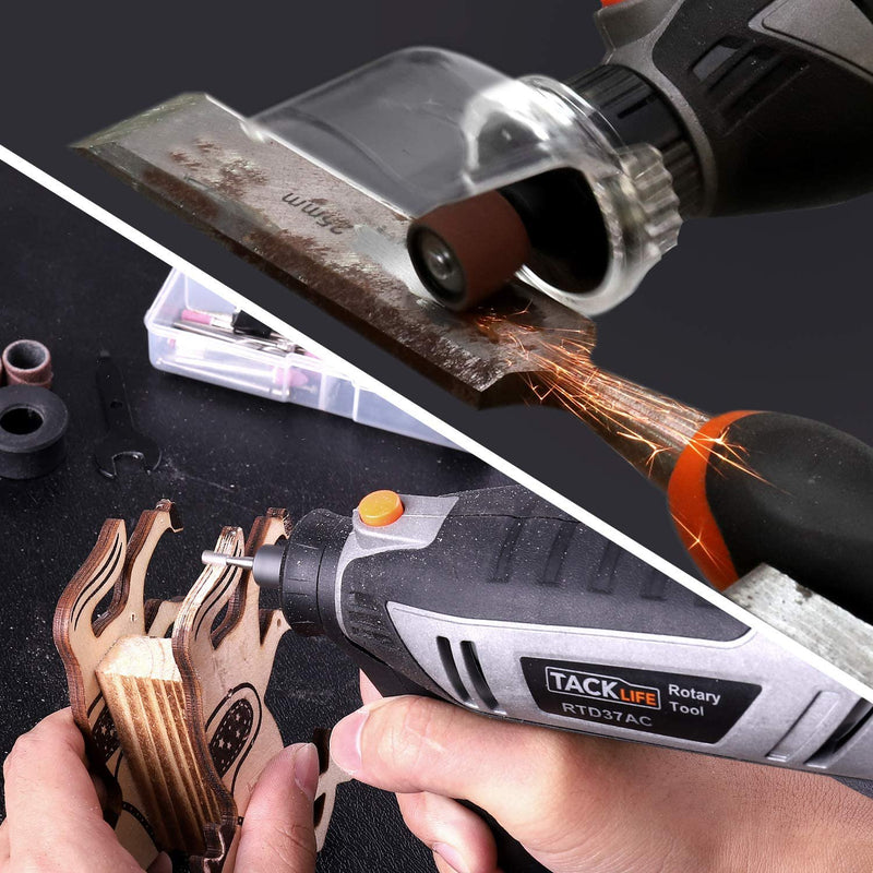 TACKLIFE Rotary Tool With Flex Shaft, 135W Power Variable Speed
