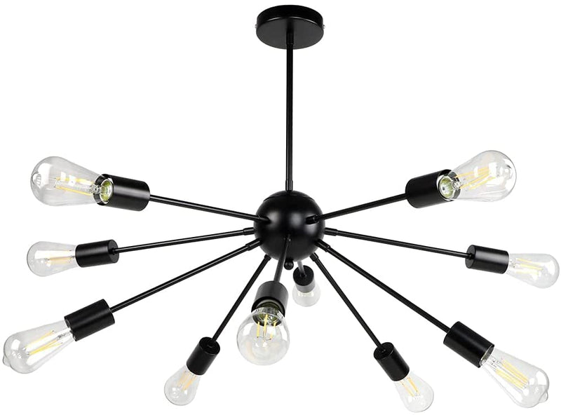 Sputnik Chandeliers,Modern Pendant Lighting, Vintage Ceiling Light Fixture, Starburst Hanging Light for Dining Room, Kitchen Island, Bedroom