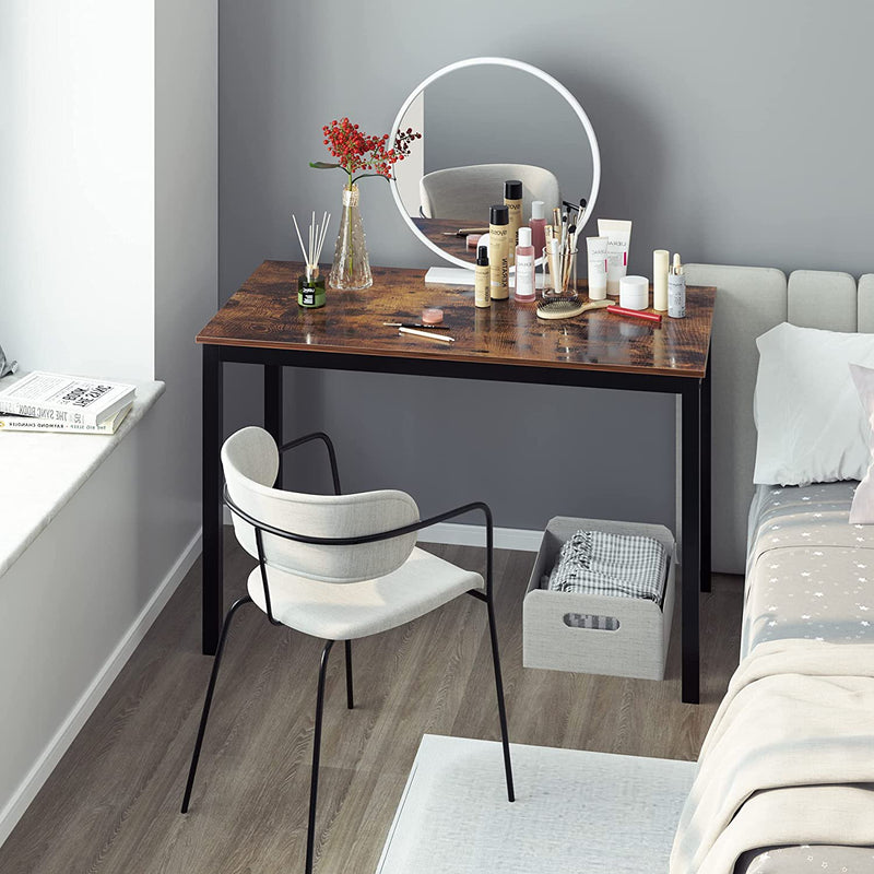 Computer Desk, Home Office Desk, Wood and Metal Desk Workstation for Small Space
