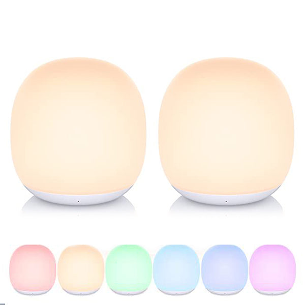 Rechargeable Night Light with RGB Color Changing Mode (2 PACK)