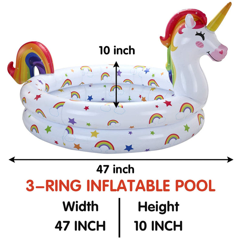 2 Packs Inflatable Kiddie Pools