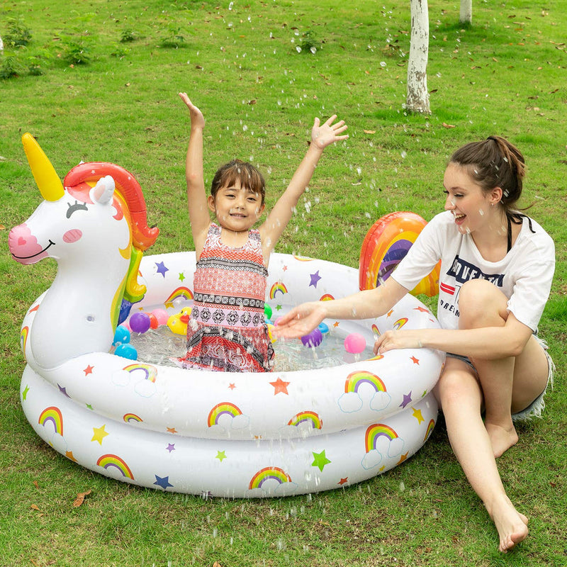 2 Packs Inflatable Kiddie Pools