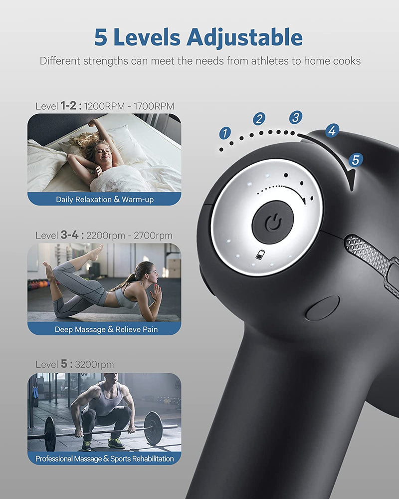 Naipo Handheld Massager with Heat and Replaceable Nodes