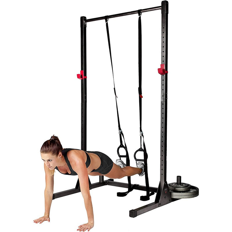 CAP Power Rack Power Cage Workout Station Home Gym for Weightlifting Bodybuilding and Strength Training (800LB Capacity +2 Extra J-Hooks)