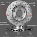 Front Brake Kit with Rotors & Ceramic Brake Pads for Ford F-150 1997-2003