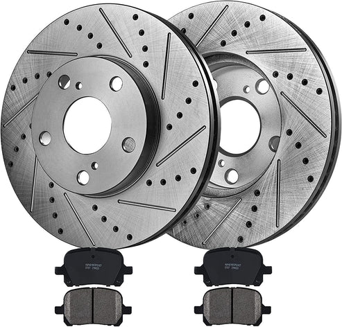 Front Brake Kit Rotors & Ceramic Brake Pads Ford Expedition Lincoln