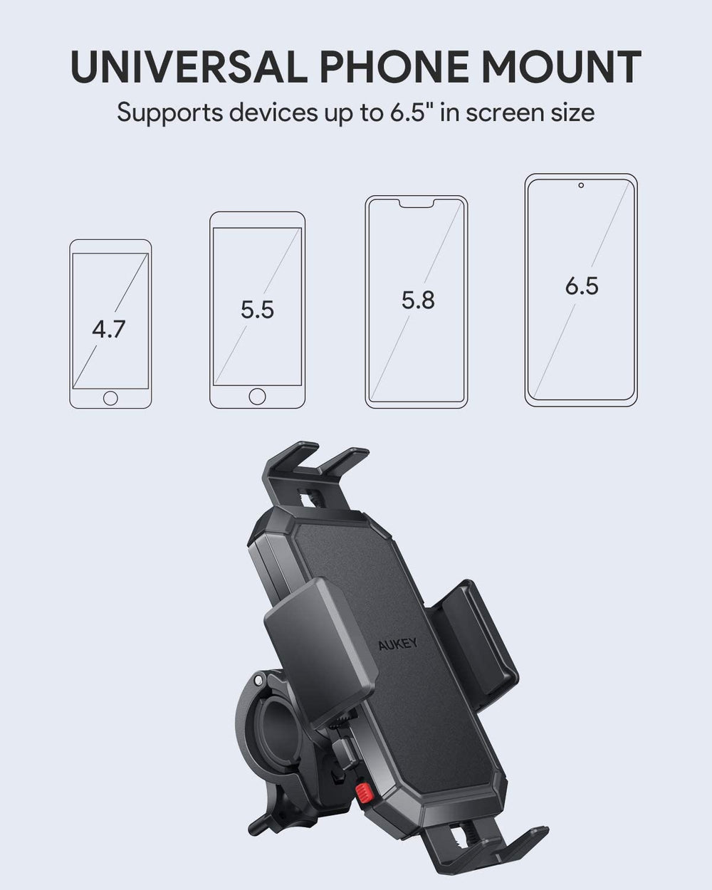 360 Rotation Bicycle Motorcycle Motor Phone Mount HD-C51